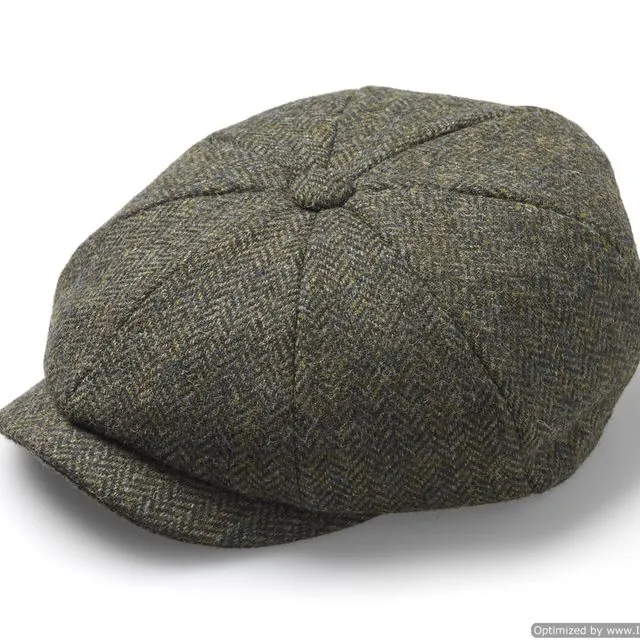Peaky Bakers Boy Cap - Country Forest Green