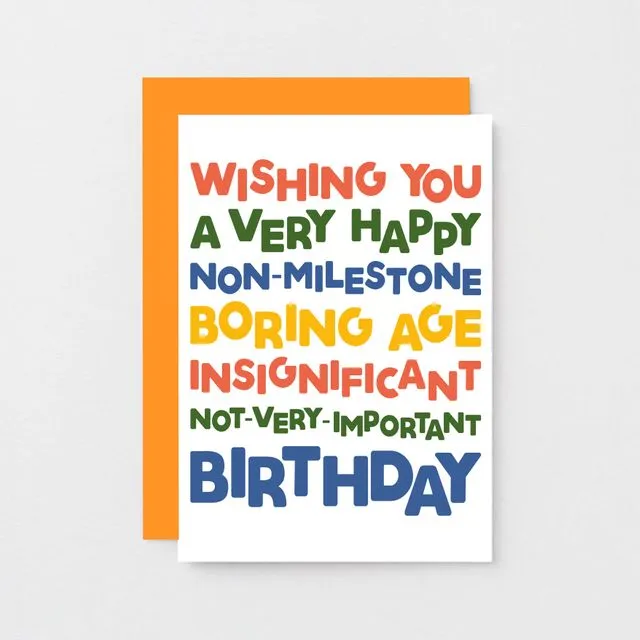 Boring Age Birthday Card | SE0701A6