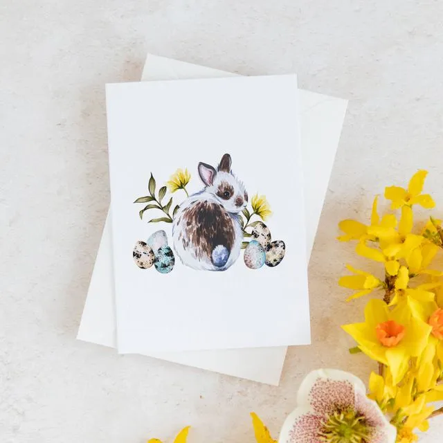 Easter Bunny Greetings Card