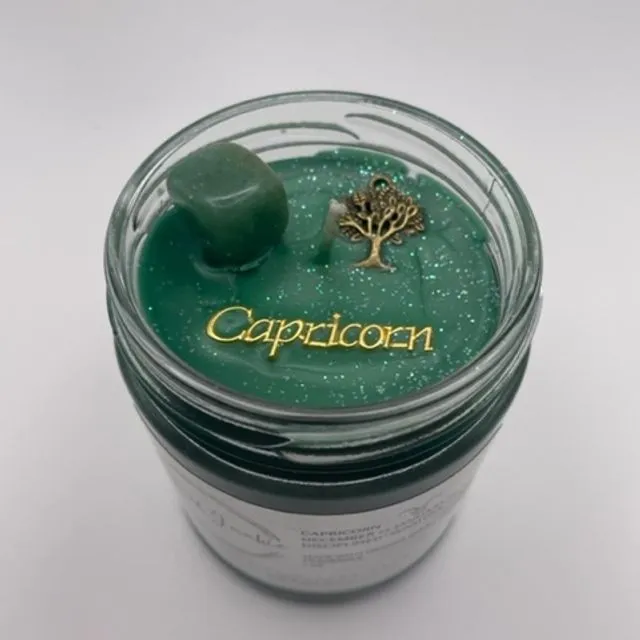 Capricorn Healing Crystal Candle 8oz