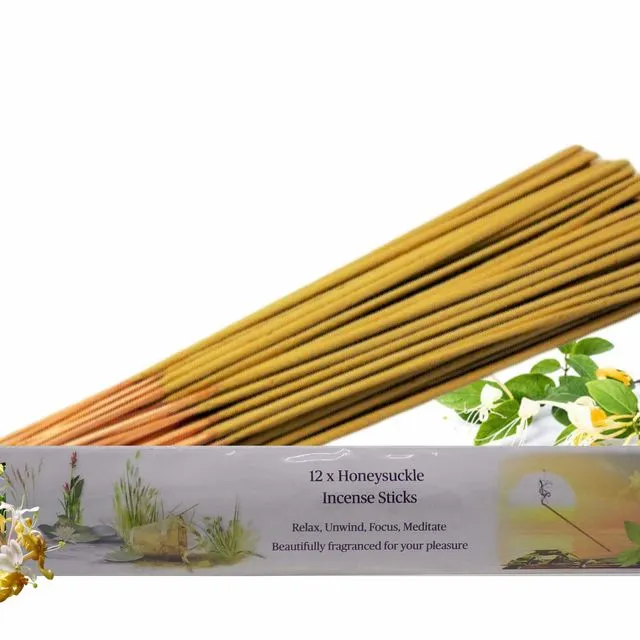 Honeysuckle Incense Sticks (Pack of 12 Sticks)