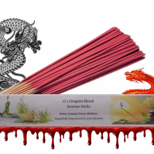 Dragons Blood Incense Sticks (Pack of 12 Sticks)