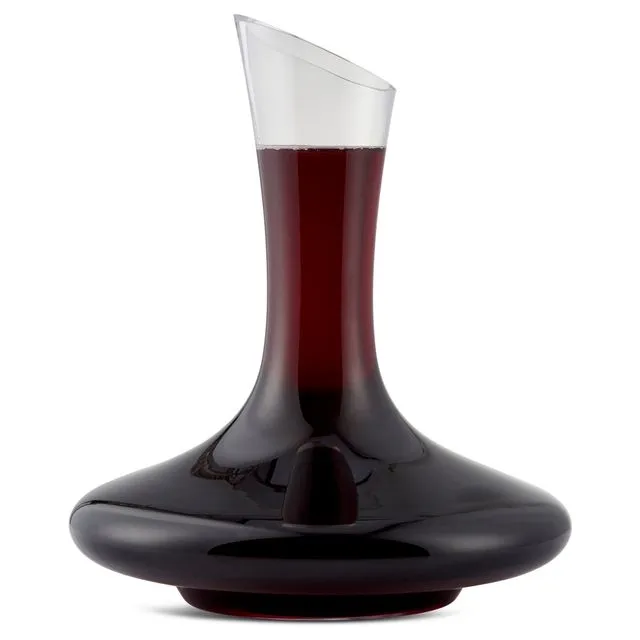 Premium Red Wine Decanter Gift Set Inc Cleaning Accessories, Lead Free Crystal Carafe