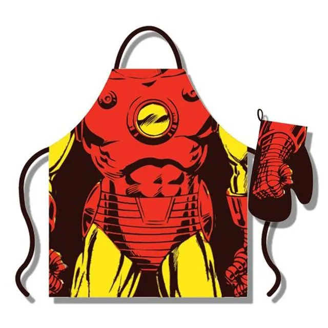 Marvel Iron Man Apron & Glove Set