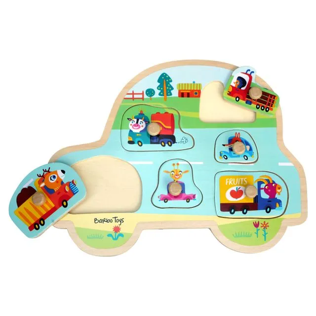 Little Bright Ones - Wooden Puzzle - Transport