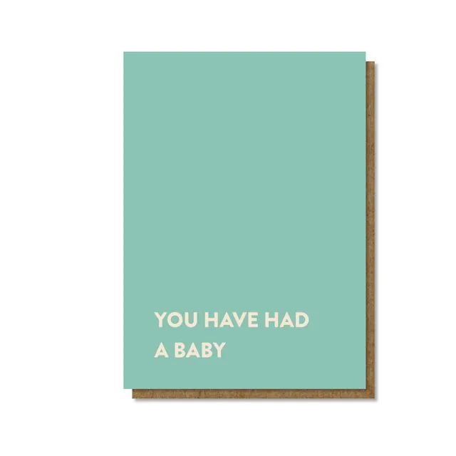 You Have Had A Baby: Generic Card Collection