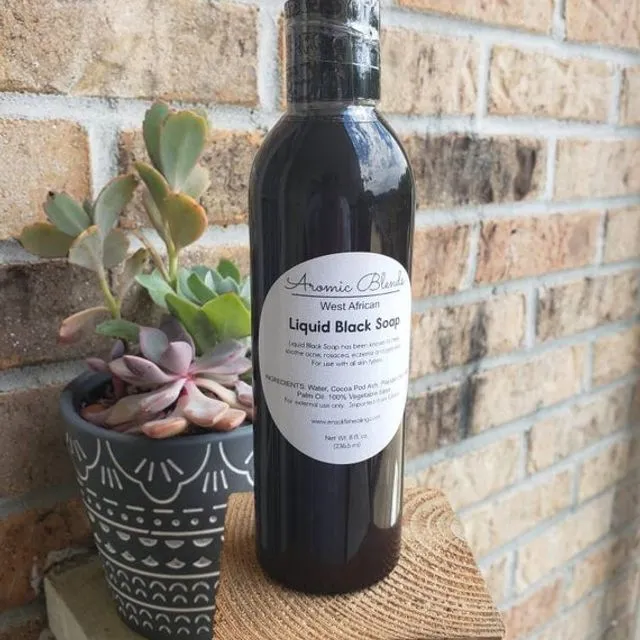 100% Pure Organic Liquid African Black Soap