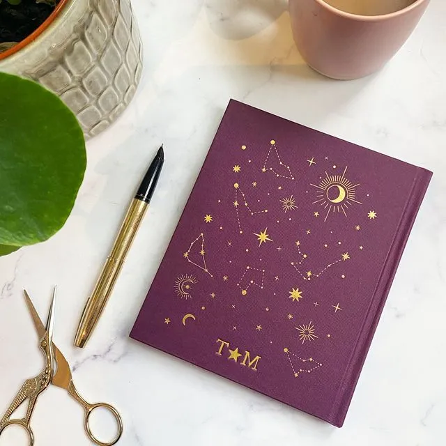 Mini Constellation Notebook - Deep Purple