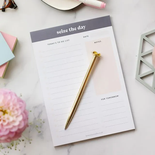 Seize The Day – Daily Notepad - Seize The Day Planner