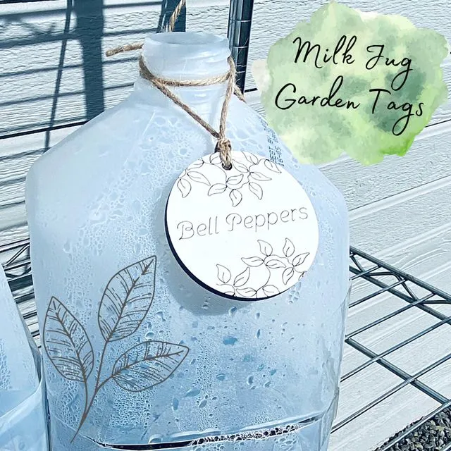 Garden Markers | Milk Jug Tags | Garden Tags | Custom Name Tags | Mini Greenhouse Decor