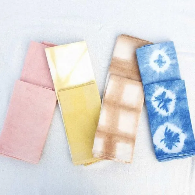 Furoshiki fabric gift wraps Star - Avocado (Pinks)