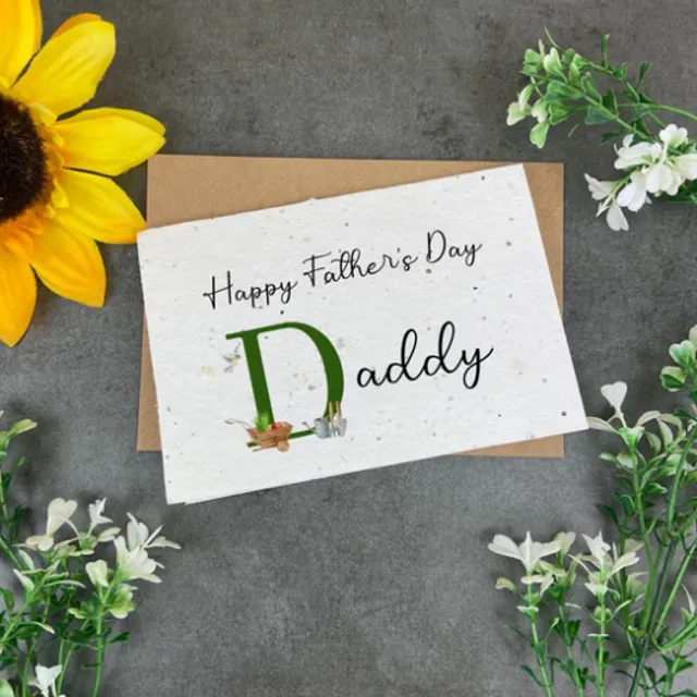 Happy Father's Day Daddy Gardening Plantable Card