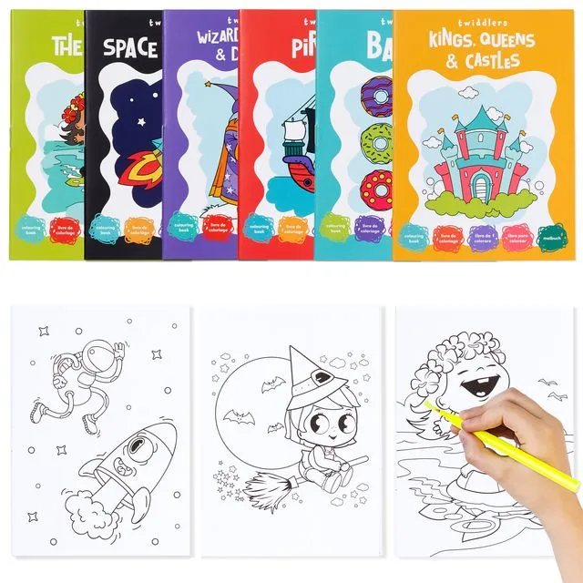 24 Kids’ Mini Colouring Books, Fun Arts & Crafts Activity for Children of All Ages
