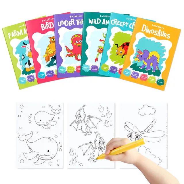 24 Kids’ Mini Colouring Books, Fun Arts & Crafts Activity for Children of All Ages