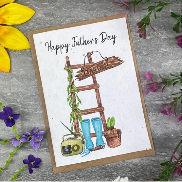 Fathers Day Garden Plantable Seed Card