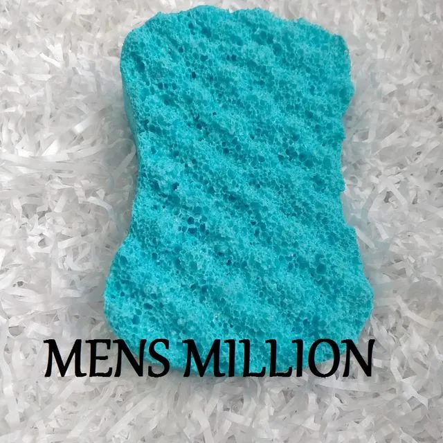 Mens million infused soap sponge