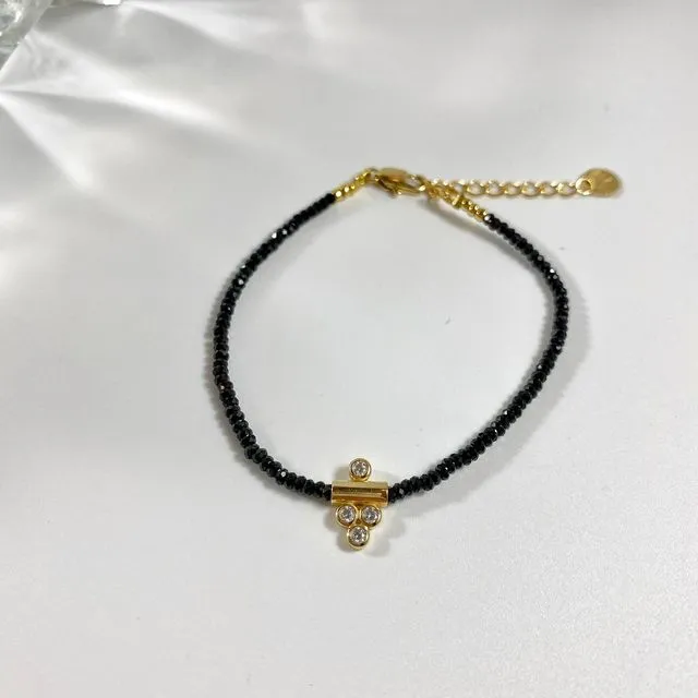Bracelet ROMY - black spinel