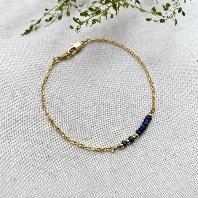 PRITIKANA bracelet - Valentine's Day ♡ - Sapphire from sri lanka