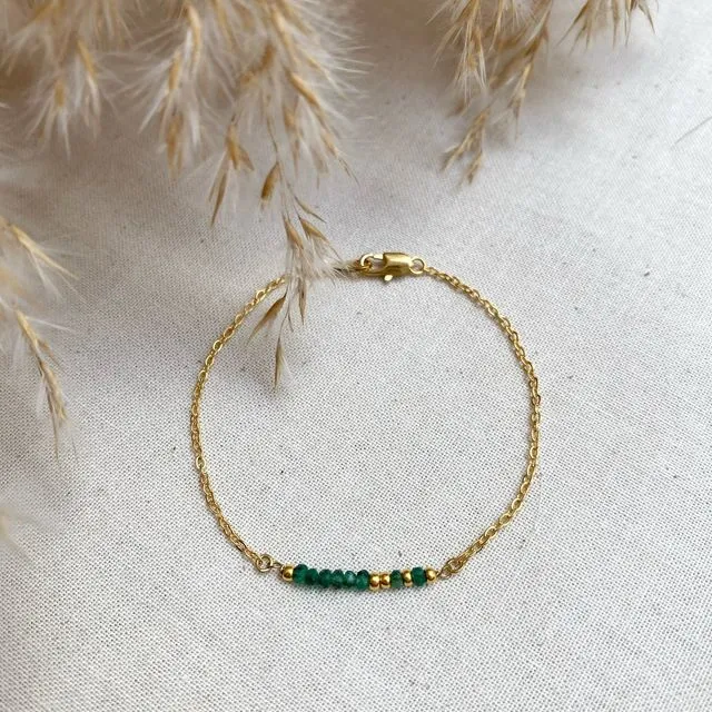 PRITIKANA bracelet - Valentine's Day ♡ - Emerald from brazil
