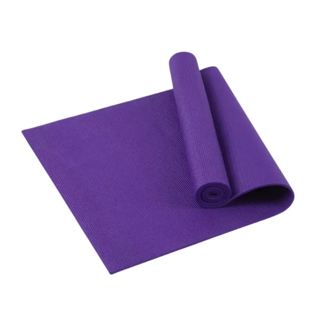 Performance Yoga Mat with Carrying Straps for Yoga, Pilates, and Floor Exercises Purple