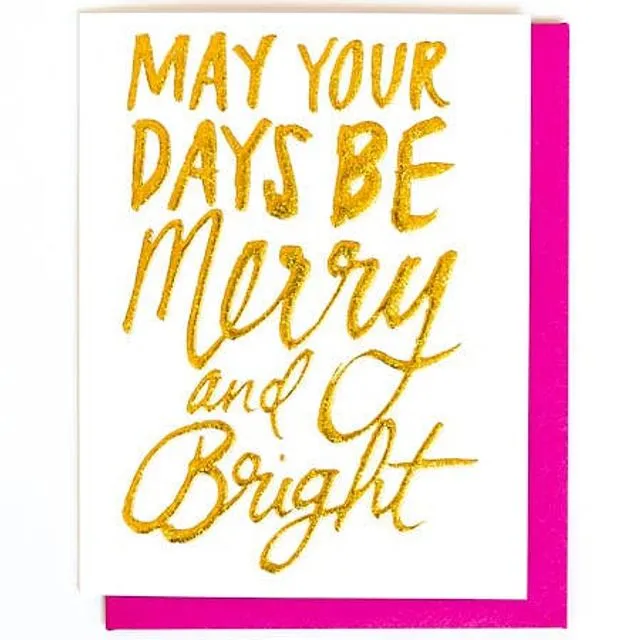 Merry & Bright Single Card Single Card
