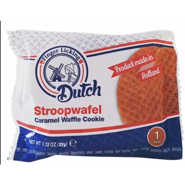 1- packs, Caramel Stroopwafel Cookies, Dutch (QTY:100)