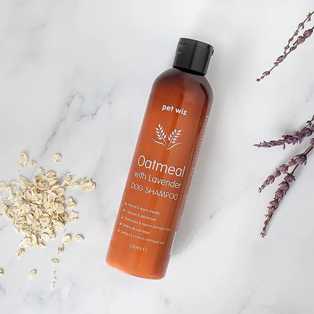 Oatmeal with Lavender Dog Shampoo - Coconut Oil Extract | Provitamin B5 | Natural & Vegan Friendly
