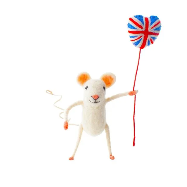 Jubilee Union Jack Balloon Mouse