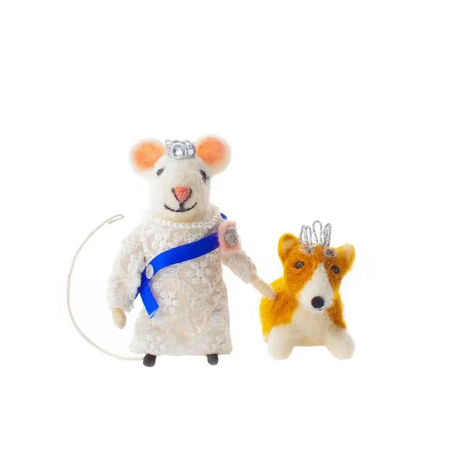 Jubilee Queen Mouse with Princess Corgi