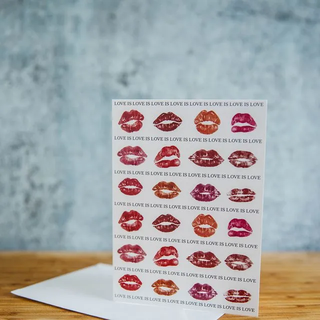 Hot Lips Card LGBTQ+ Greeting Card