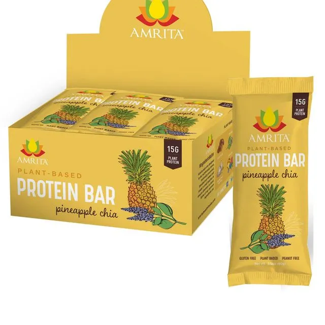 Pineapple Chia High Protein Bars