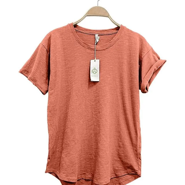 COTTONSLUB HER DAY TOP - Prepack of 6 - 1*S, 2*M, 2*L, 1*XL - RUST