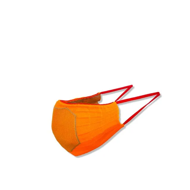 Knitted Face Mask, Orange