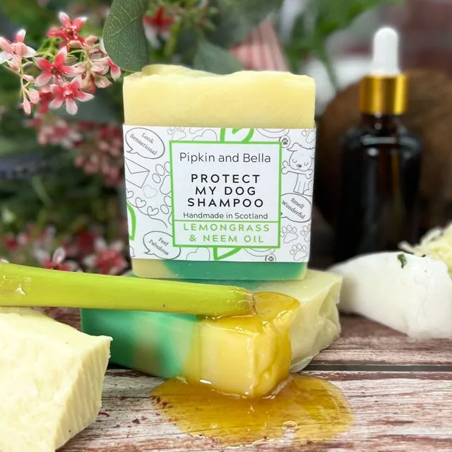 Natural Vegan Shampoo with Organic Ingredients: Lemongrass & Neem Oil