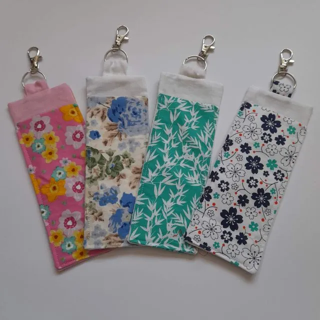Lanyard Clip On Pen Holder with Floral Designs