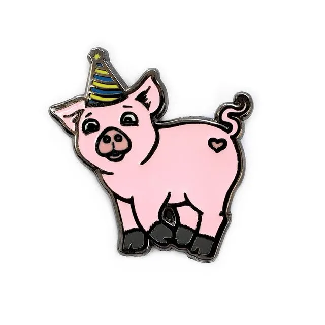 Party Pig Enamel Pin
