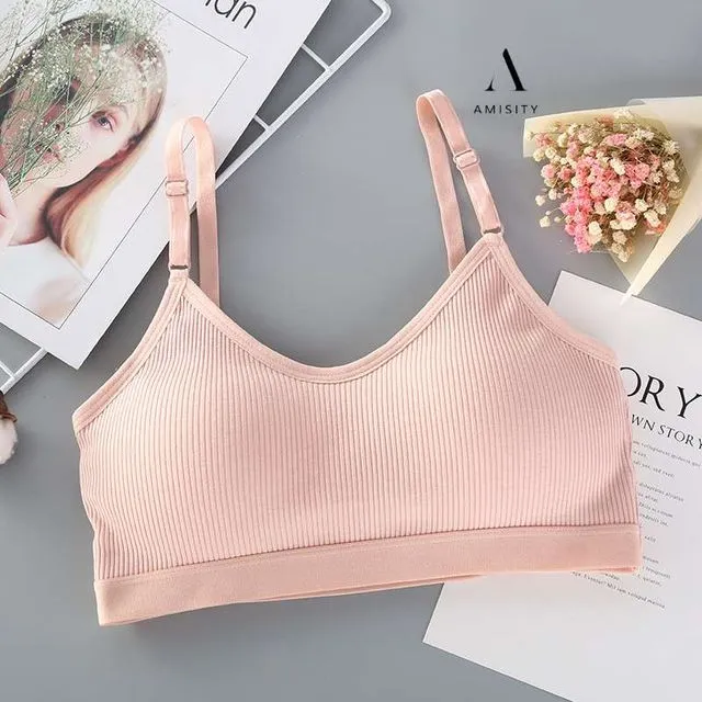 Seamless Non-Wired Sports Bra, Breathable, Suitable for any Occasion - one Size - (70A - 80B) - Pastel Pink