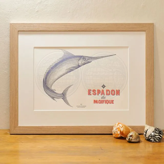 Art Print Pacific Swordfish