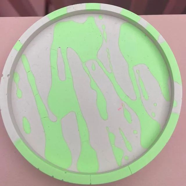 Coaster Set - Graffiti - Lilac & Green