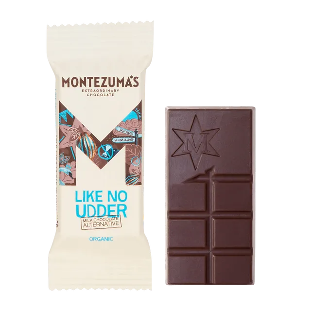 Montezuma's Chocolates 1639 Like No Udder Milk Chocolate Alternative 25g mini bar case of 26