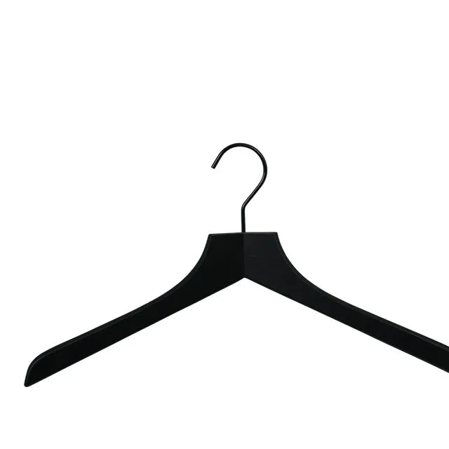 Kleiderbügel Profi, schwarz lackiert, 45 cm