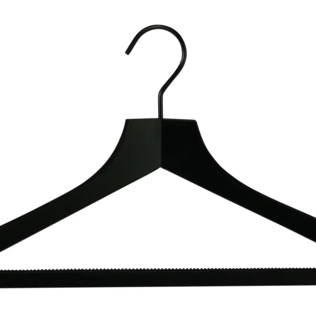 Kleiderbügel Profi HRS, schwarz lackiert, 45 cm