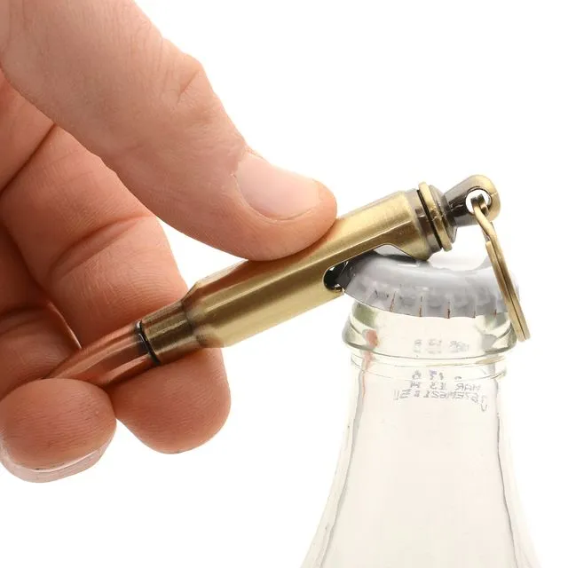 Bullet Bottle Opener Keyring