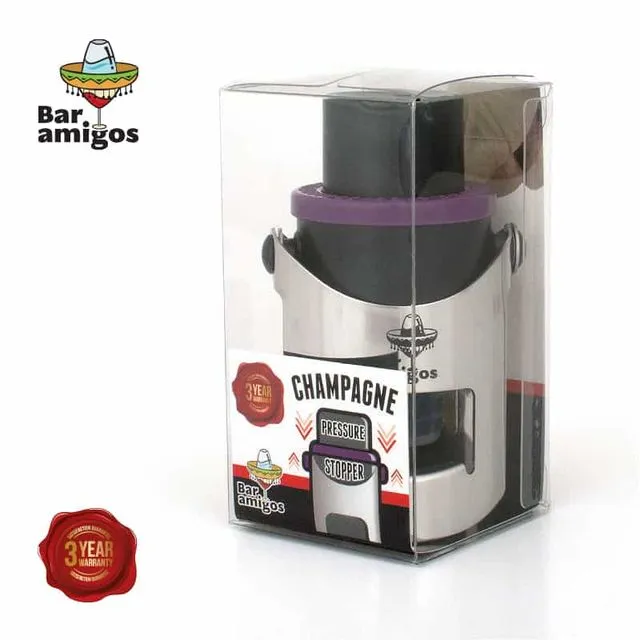 Bar Amigos Champagne Pressure Stopper (Purple)