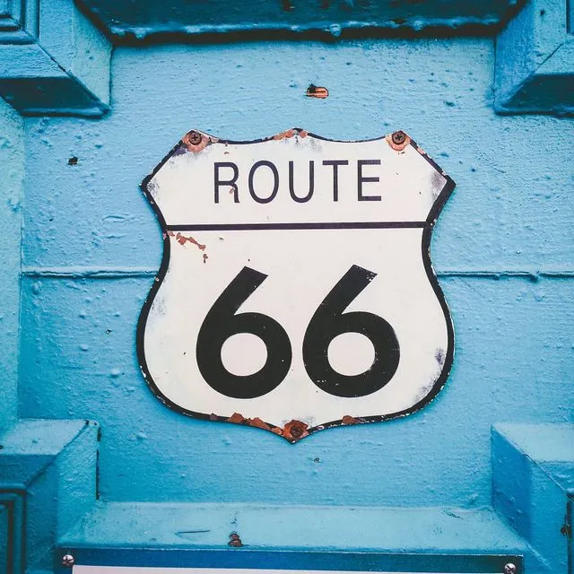 Route 66 Rustic Photography Multi-Size Wall Decor Print