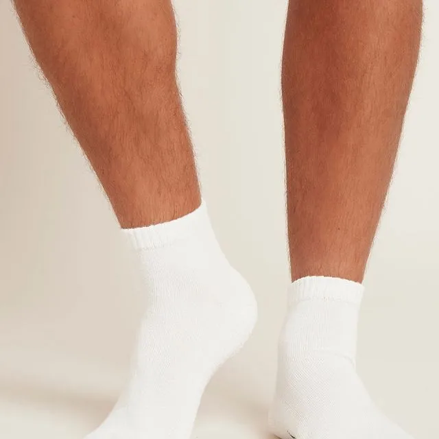 Men's Sports Ankle Sock - White
