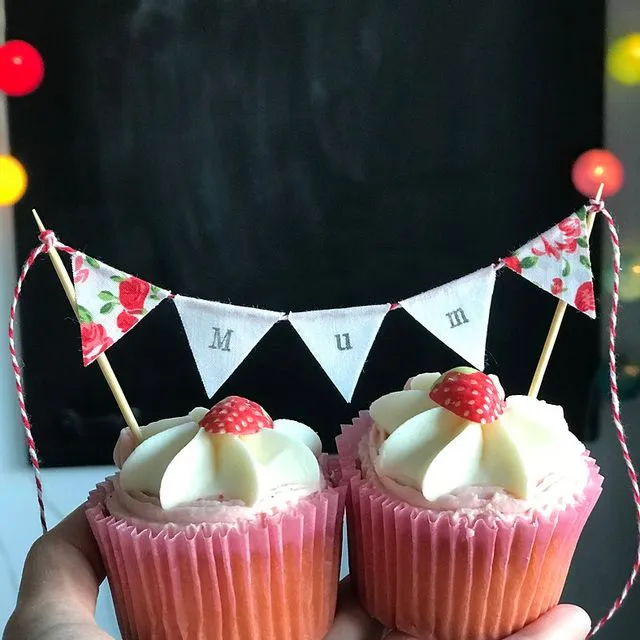 Mothers Day Cake Bunting Topper