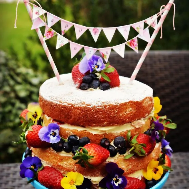 PERSONALISED Birthday Cake Bunting Topper