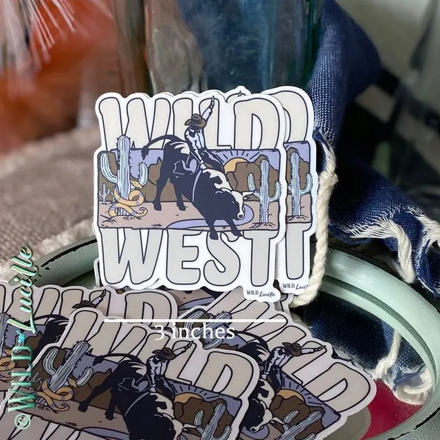 Wild West Bull Rider - Vinyl Sticker Decal Packs