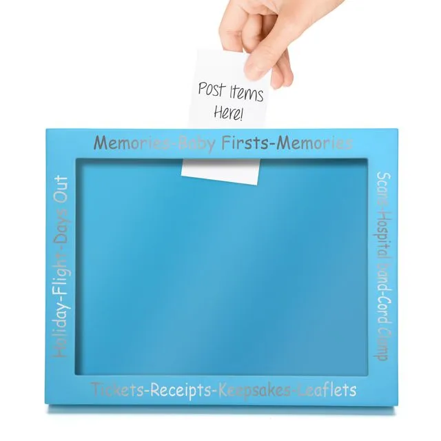 Keepsake & Memory Picture Display Frame (Blue)